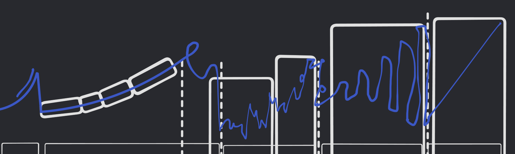 A timeline of a video