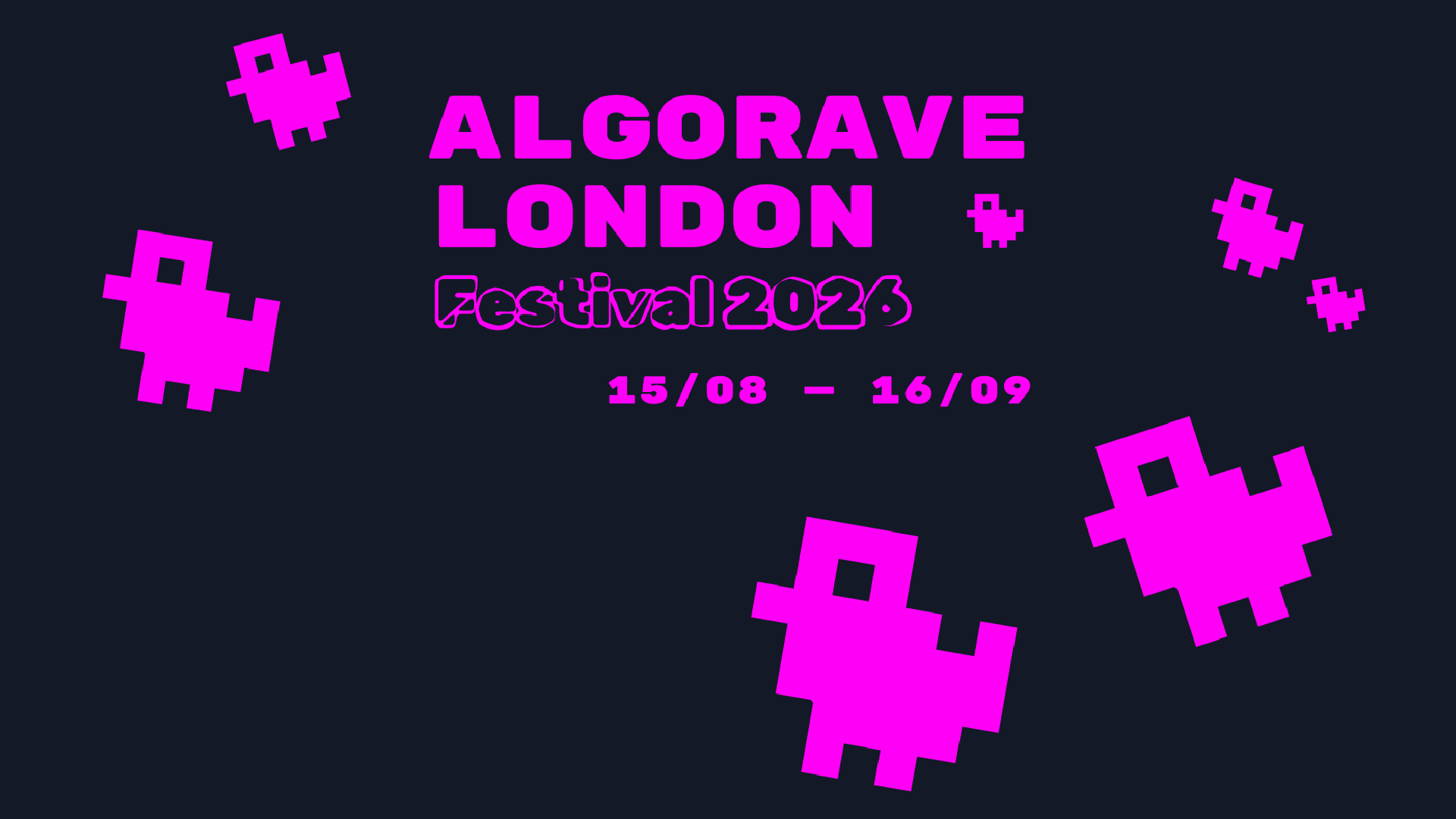 Algorave London Festival 2026 logo.