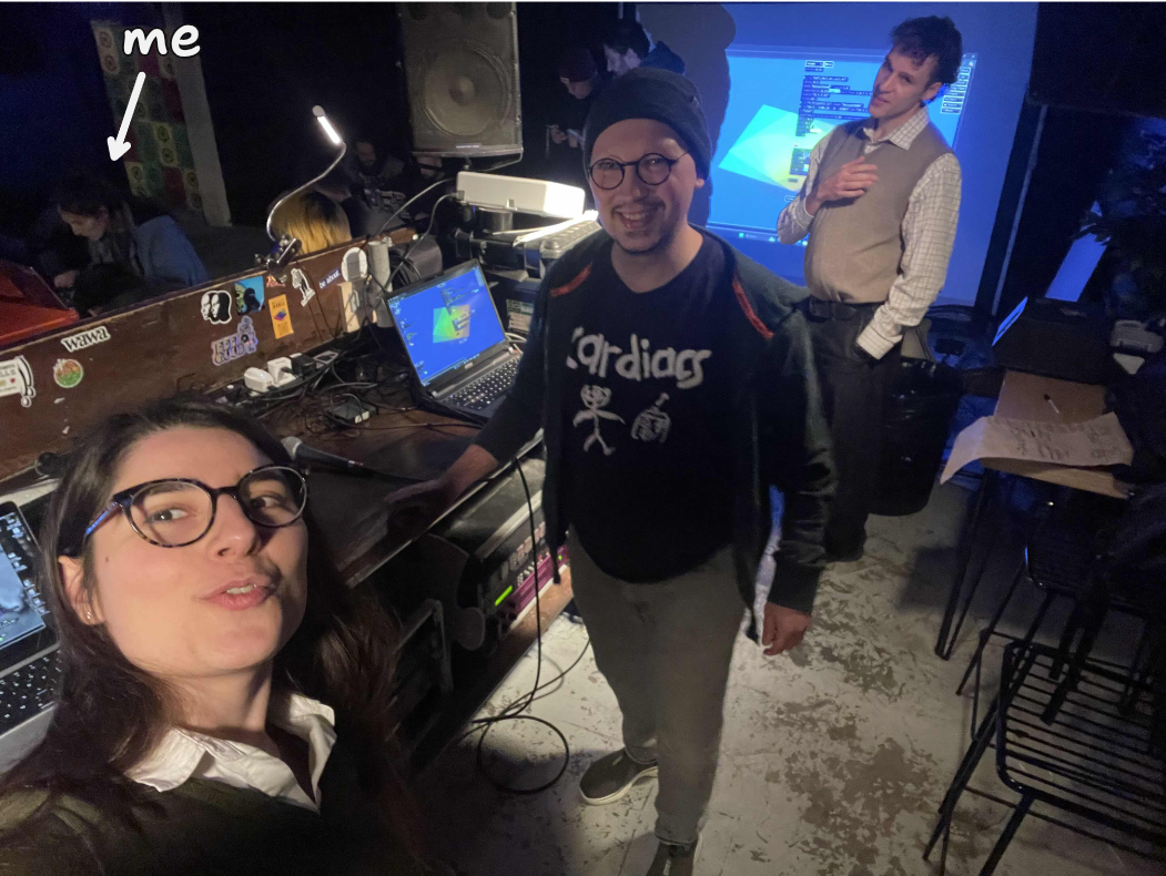 me and laura and boggo and giovanni