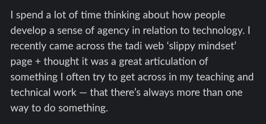 someone using the tadi web